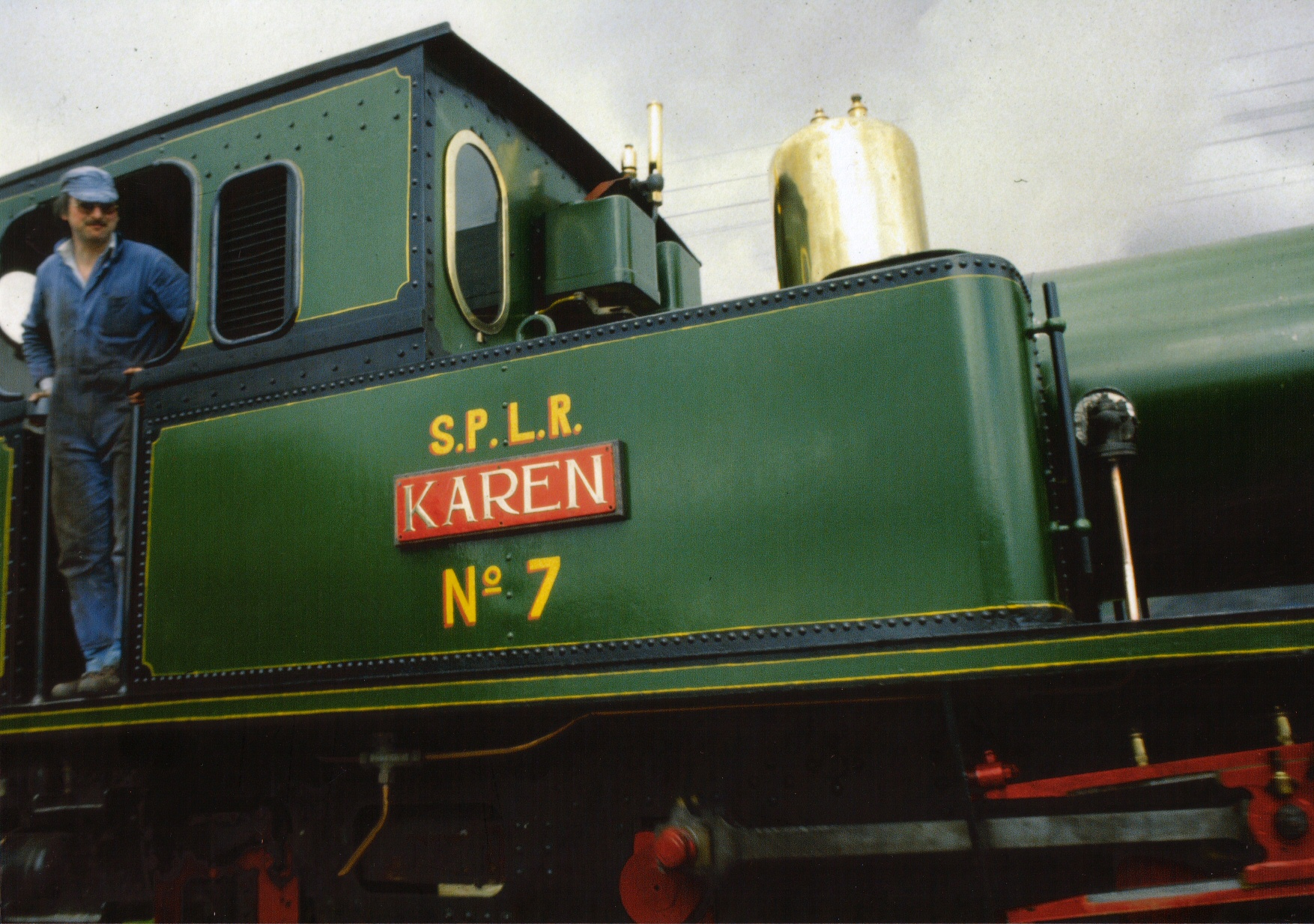 Close-up of Karen in SPLR livery