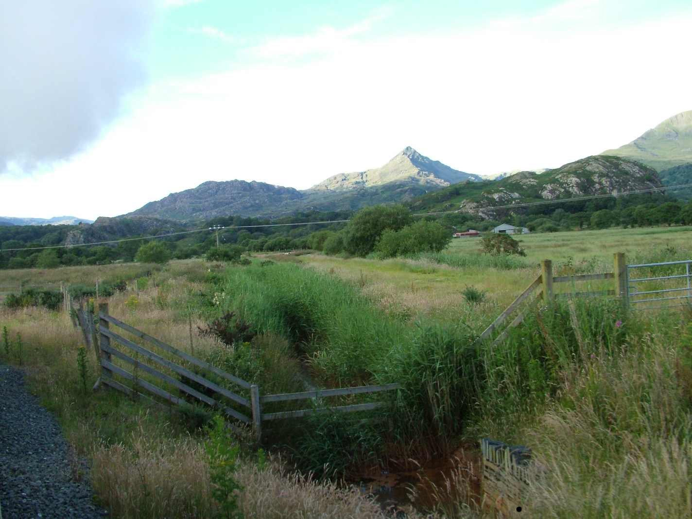 A view of Cnicht whilst passing the former Croesor Junction