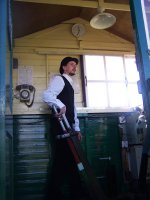 A volunteer operating The Farm signalbox (photo: Chris Dearden)