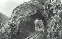 rock-lined tunnel