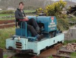 cabless blue Cnicht on a small wagon turntable